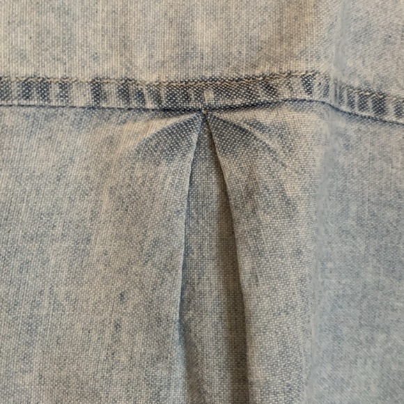 Ag denim chambray button up front Longsleeve blouse shirt top jean NWOT - Picture 6 of 8